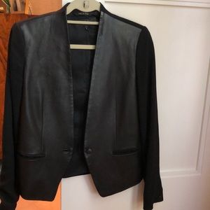 Rag & Bone Blazer with leather front